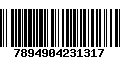 Código de Barras 7894904231317