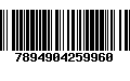 Código de Barras 7894904259960