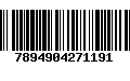 Código de Barras 7894904271191