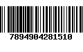 Código de Barras 7894904281510