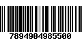 Código de Barras 7894904985500