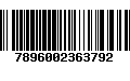 Código de Barras 7896002363792