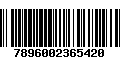 Código de Barras 7896002365420