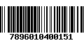 Código de Barras 7896010400151