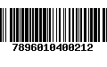 Código de Barras 7896010400212