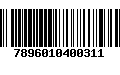 Código de Barras 7896010400311