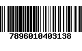 Código de Barras 7896010403138