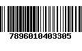 Código de Barras 7896010403305