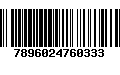 Código de Barras 7896024760333