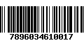 Código de Barras 7896034610017
