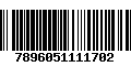 Código de Barras 7896051111702