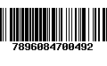 Código de Barras 7896084700492