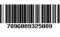 Código de Barras 7896089325089