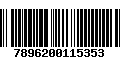 Código de Barras 7896200115353