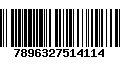 Código de Barras 7896327514114