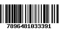 Código de Barras 7896481033391