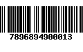 Código de Barras 7896894900013