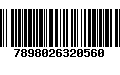 Código de Barras 7898026320560