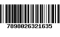 Código de Barras 7898026321635