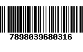 Código de Barras 7898039680316