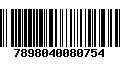 Código de Barras 7898040080754