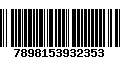 Código de Barras 7898153932353