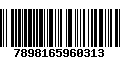 Código de Barras 7898165960313