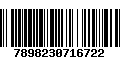 Código de Barras 7898230716722