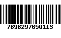 Código de Barras 7898297650113