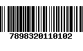 Código de Barras 7898320110102