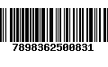 Código de Barras 7898362500831