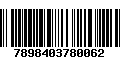 Código de Barras 7898403780062