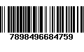 Código de Barras 7898496684759