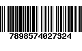 Código de Barras 7898574027324