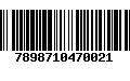 Código de Barras 7898710470021