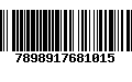 Código de Barras 7898917681015