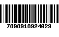 Código de Barras 7898918924029