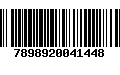 Código de Barras 7898920041448