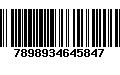 Código de Barras 7898934645847