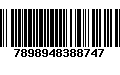 Código de Barras 7898948388747