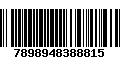 Código de Barras 7898948388815