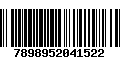 Código de Barras 7898952041522