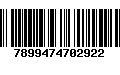 Código de Barras 7899474702922