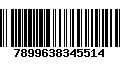 Código de Barras 7899638345514