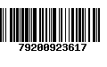 Código de Barras 79200923617