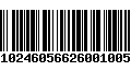 Código de Barras 79310246056626001005991