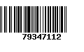 Código de Barras 79347112