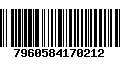 Código de Barras 7960584170212