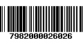 Código de Barras 7982000026026