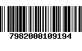 Código de Barras 7982000109194